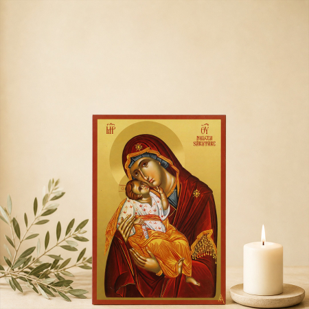 Icoană Maica Domnului Dulcea Sărutare 27 martie [8]