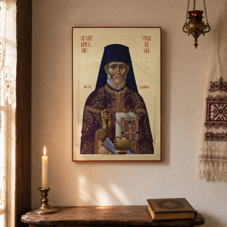 Icoană Sfântul Cuvios Mucenic Visarion de la Lainici 10 noiembrie [3]