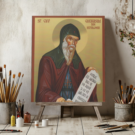 Icoană Sfântul Gherasim Kefalonitul - litografie [7]