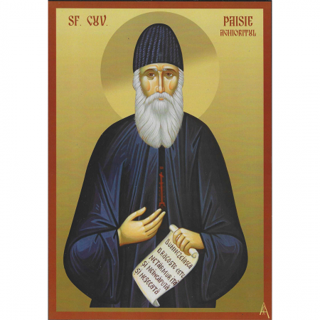 Artă - Icoană Sfântul Paisie Aghioritul - litografie