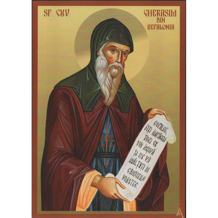 Sfântul Gherasim Kefalonitul - Icoană Sfântul Gherasim Kefalonitul - litografie