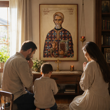 Icoană Sfântul Preot Mărturisitor Dumitru Stăniloae 4 octombrie [9]