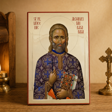 Icoană Sfântul Preot Mucenic Alexandru din Basarabia 8 august [1]