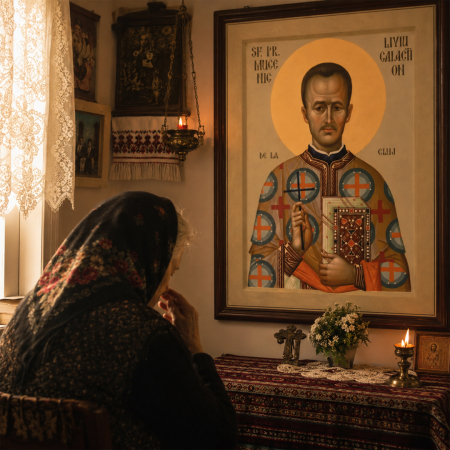 Icoană Sfântul Preot Mucenic Liviu Galaction de la Cluj 8 martie [8]
