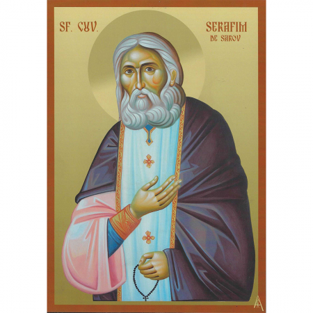 Artă - Icoană Sfântul Serafim de Sarov - litografie