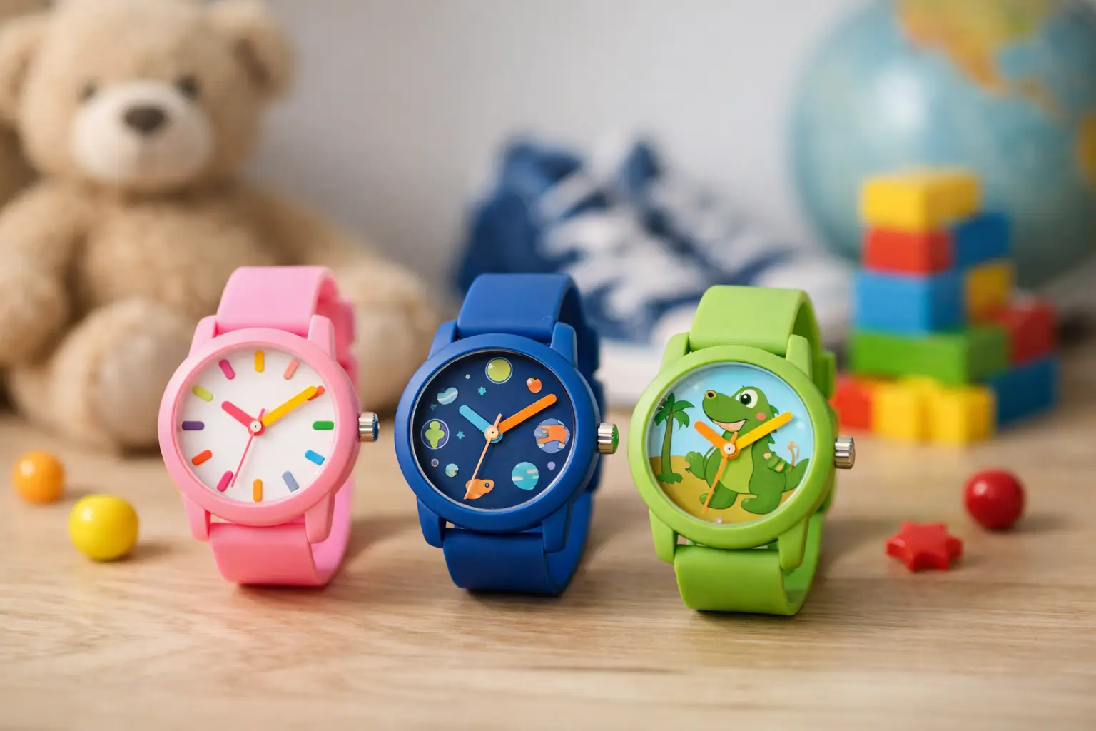 Ceasuri copii colorate pe care le alegi ușor