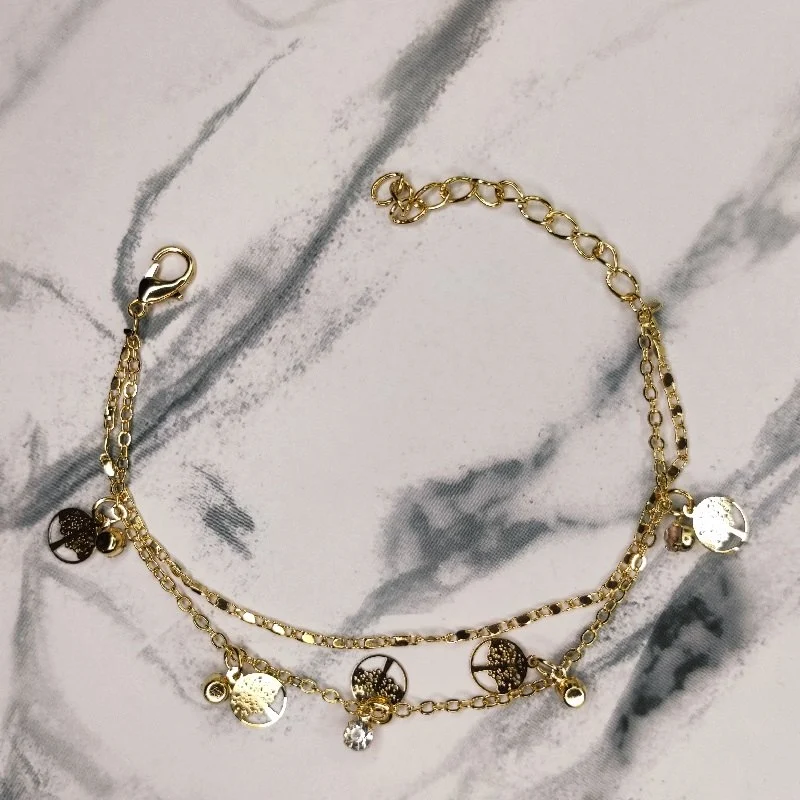 Bratari aurii de dama cu charm copacul vietii [7]