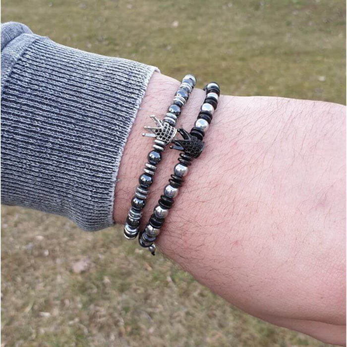 Bratara coroana - king, handmade din pietre naturale [2]