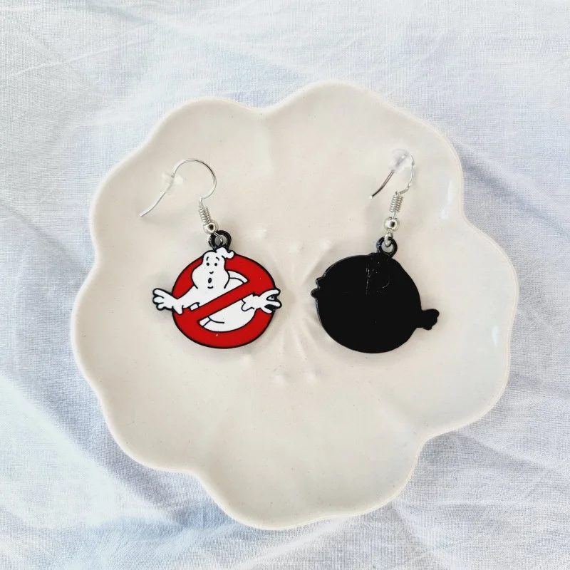 Cercei ghostbusters, din metal [2]
