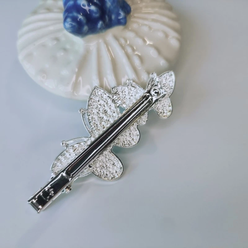 clama par, din metal, model fluture [5]