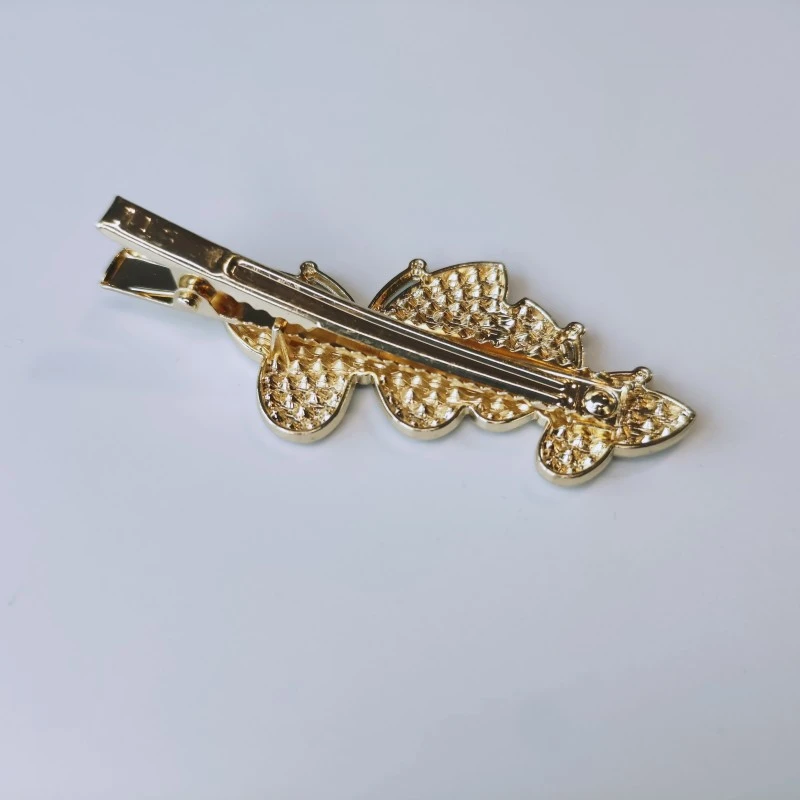 clama par, din metal, model fluture [2]