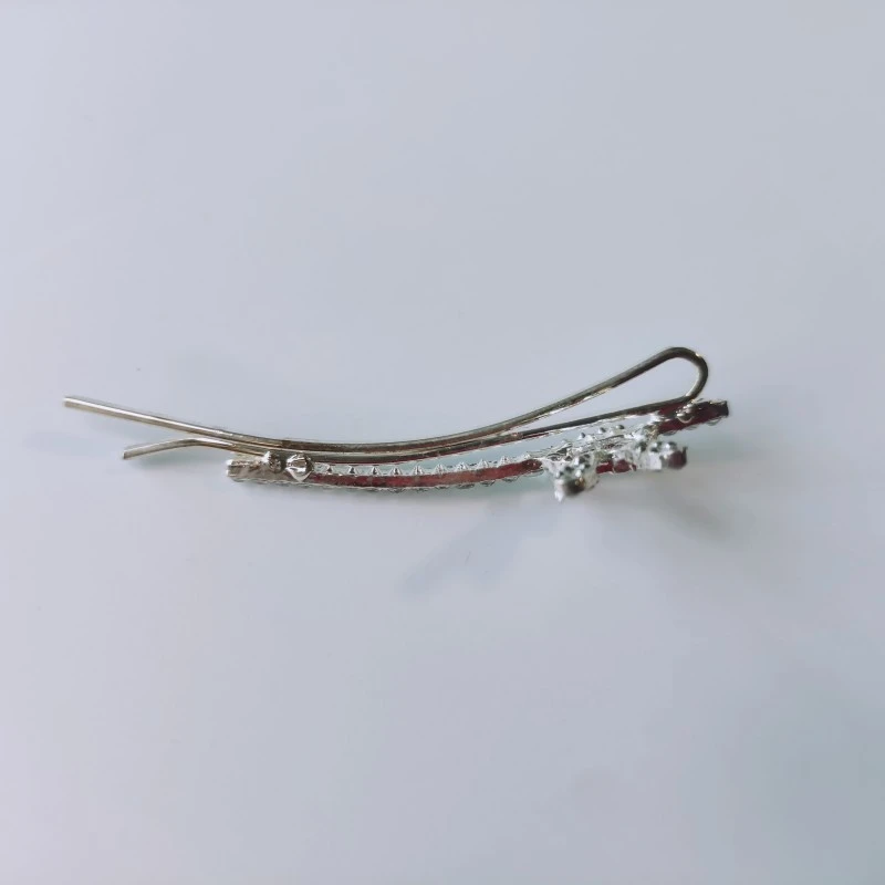 agrafa par, din metal, decorata cu pietricele [4]