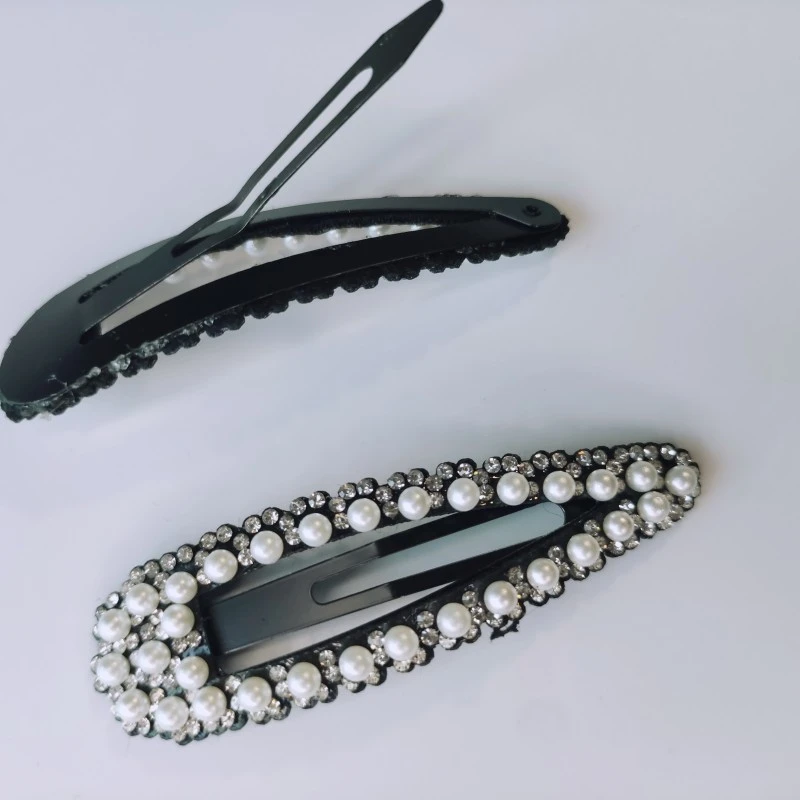 clama de par, eleganta, cu strasuri si perle din plastic [3]