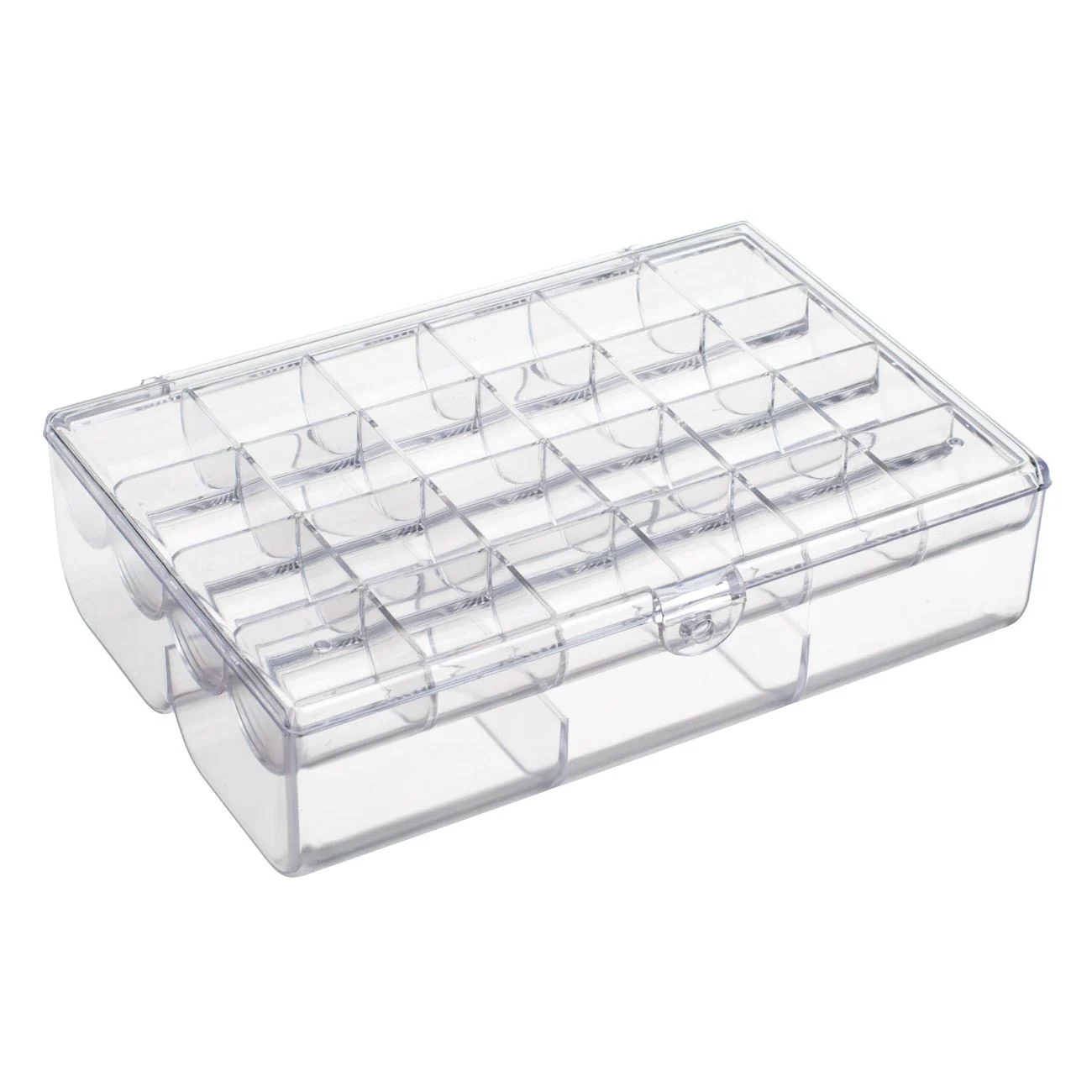 Organizator pentru bijuterii, transparent, din acril cu raft detasabil [3]