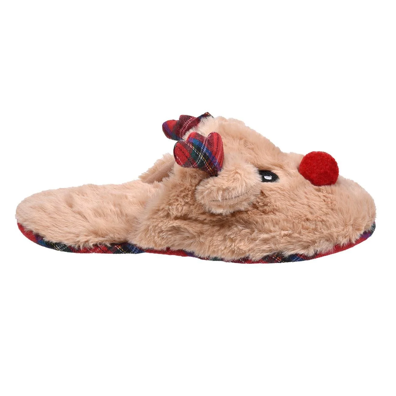 papuci dama, papuci de casa model cerb bej [3]