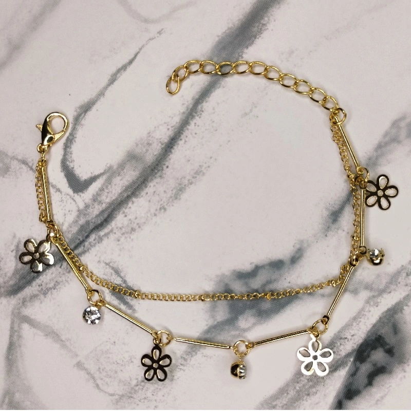 Bratara dama cu charm floare [2]