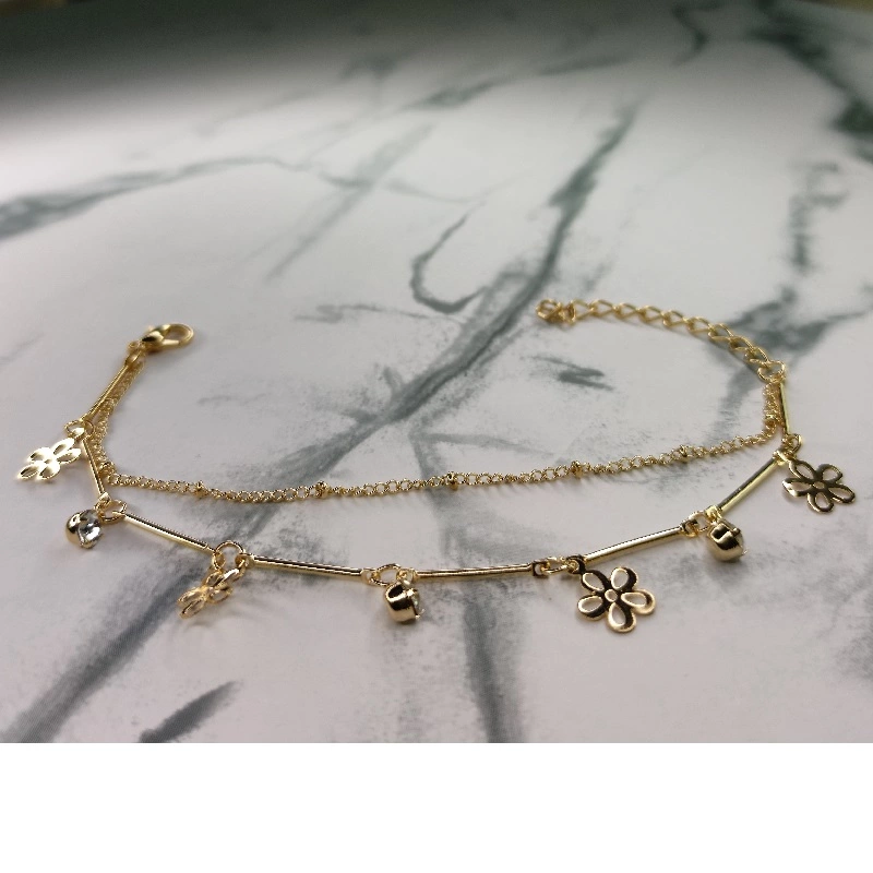 Bratara dama cu charm floare [3]