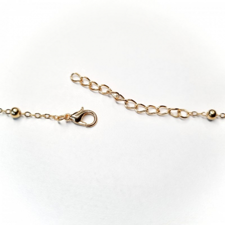 Bratara dama aurie cu charm trandafir [2]