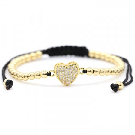 Bratara handmade cu charm inima [3]