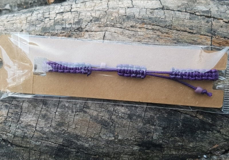 Bratara handmade din ata, impletita, cu charm cu mesaj motivational [1]