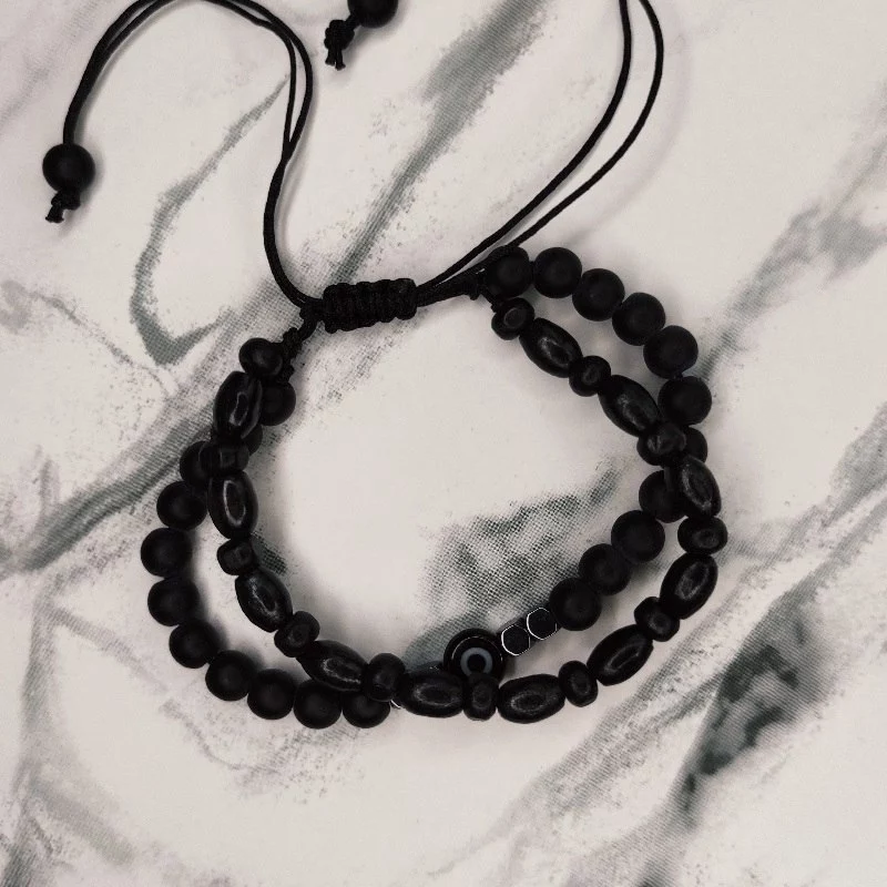 Bratara handmade din piatra semipretioase si lemn [2]