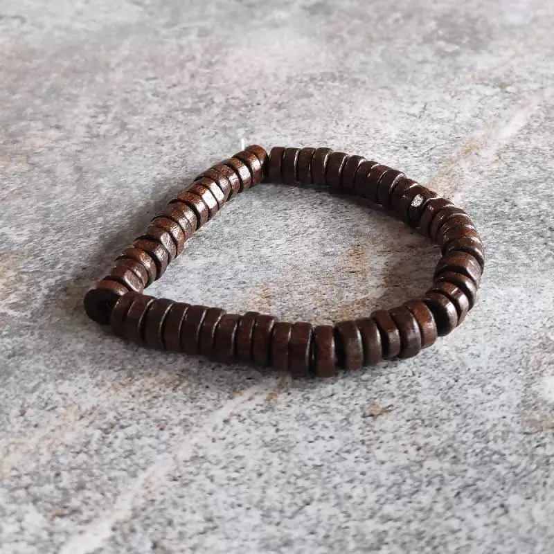 Bratara handmade din piatra semipretioase si lemn [4]