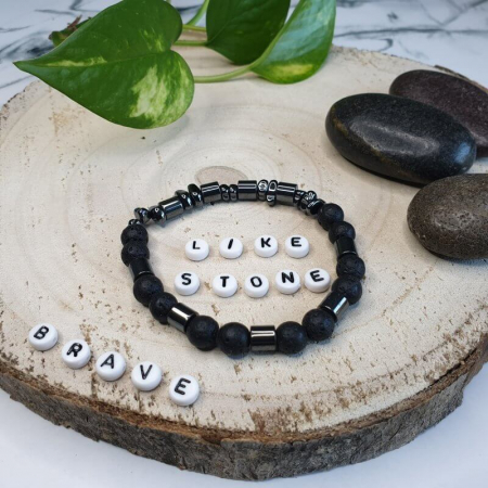 Bratara handmade din pietre semipretioase si snur elastic [5]