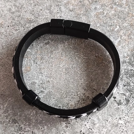 Bratara piele ecologica cu snur impletit, bratara dama ieftina [2]