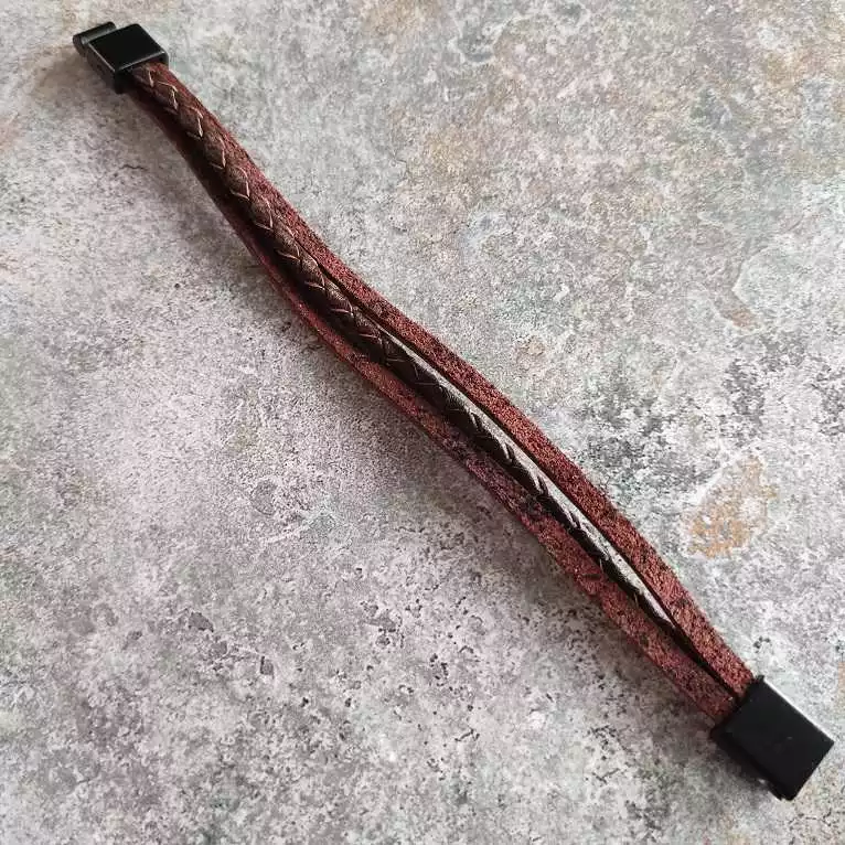 Bratara piele ecologica, handmade, bratari dama piele [2]