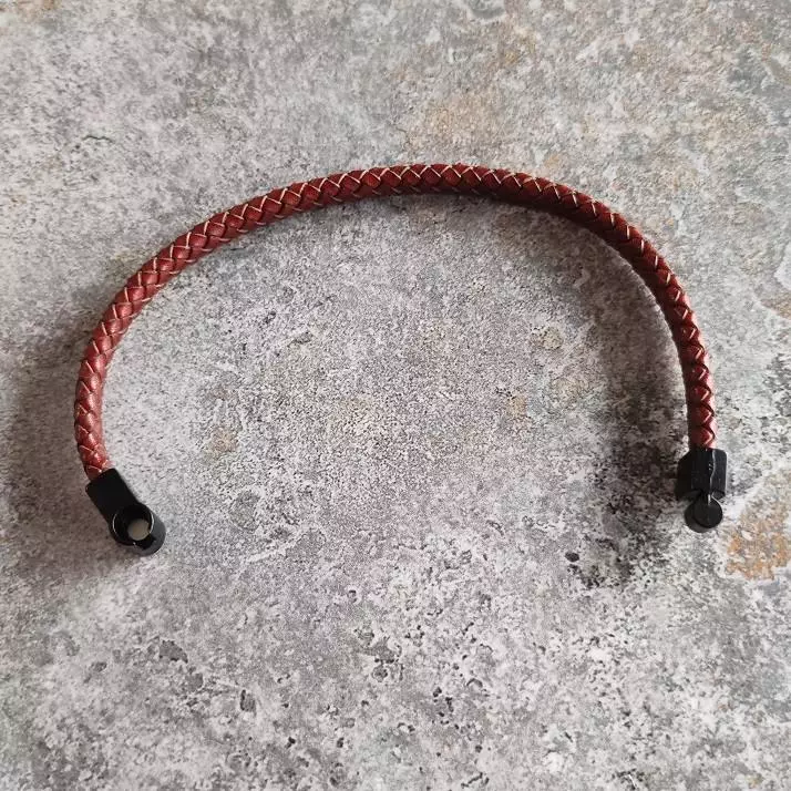 Bratara dama din piele ecologica, handmade, bratari impletite dama [3]