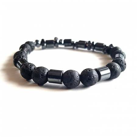 Bratara handmade din pietre semipretioase si snur elastic [2]