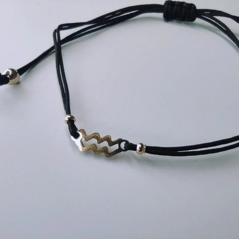 Bratari impletite - Bratari cu zodii din snur si charm