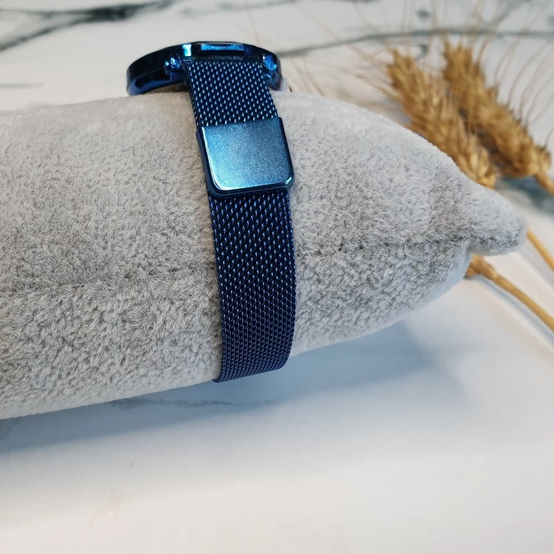 ceas dama, cadran negru, curea metalica inchidere magnetica [1]