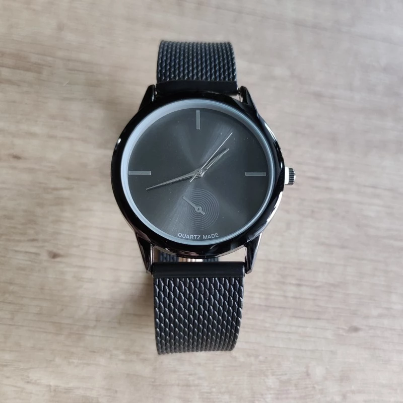 Ceas dama, cadran negru, curea silicon, ceas fashion [2]