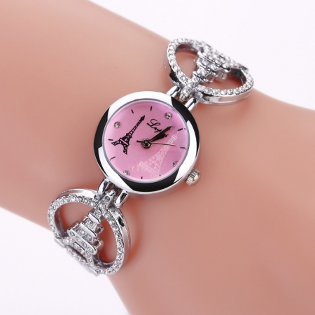 ceas dama turnul Eiffel cu bratara metalica model cu turnul eiffel [1]