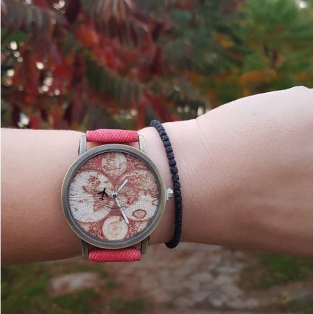 Ceasuri dama - Ceas harta lumii model vintage