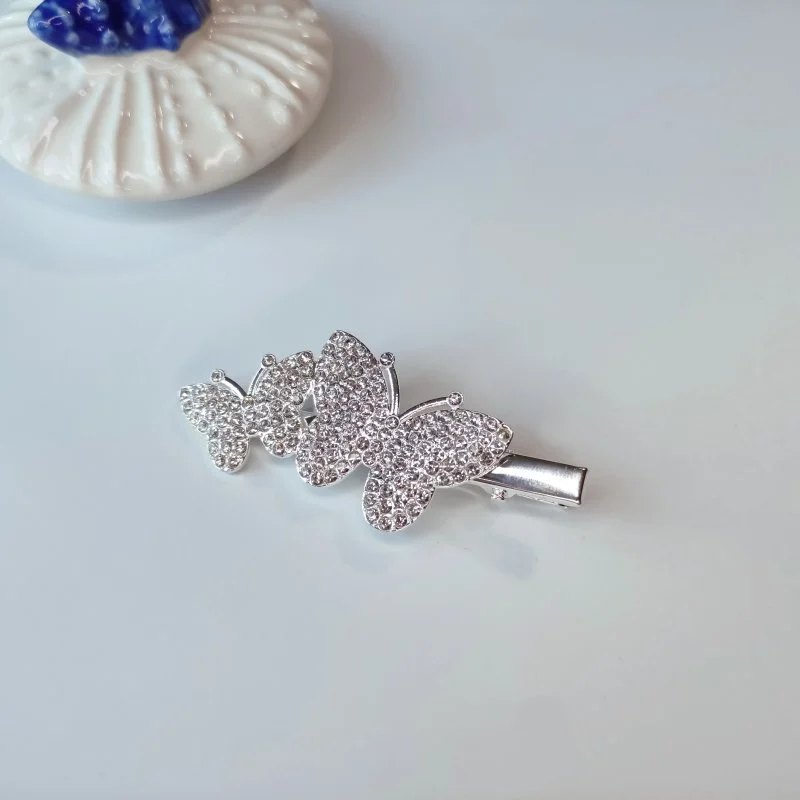 clama par, din metal, model fluture [3]