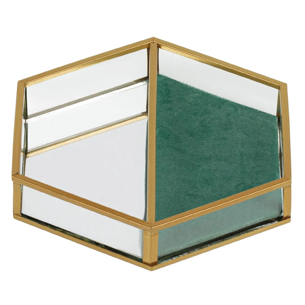 Cutie organizator pentru bijuterii in forma de hexagon