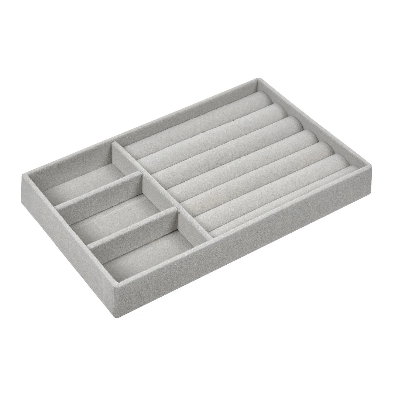 Home & Deco - Organizator pentru bijuterii, în nuanță de gri,