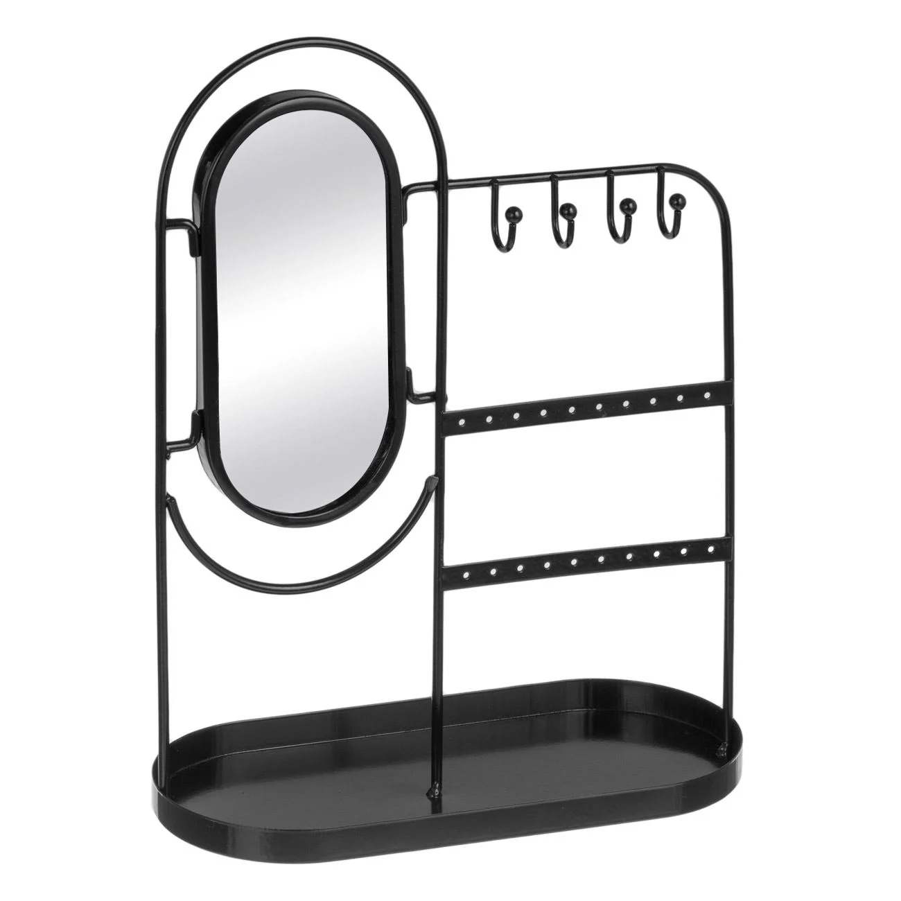 Organizator bijuterii din metal și sticlă de culoare neagra [1]