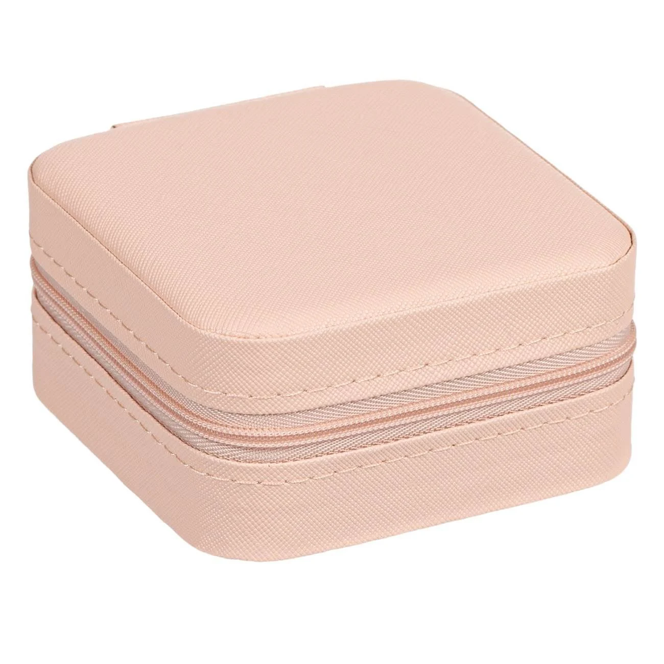 Home & Deco - Casetă de bijuterii deluxe – roz, compactă și elegantă
