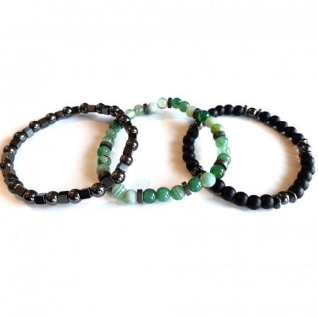 Set bratari elastice cu pietre semipretioase [4]