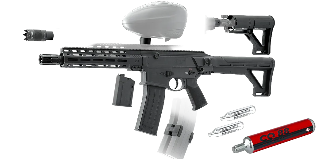 Gama larga de optiuni de modificare Performanta in competitii poate fi personalizata prin schimbarea sursei de propulsie, comutarea intre sistem MagFed si hopper, sau prin montarea de accesorii de tuning.
