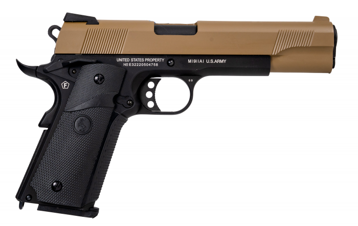Colt 1911 Combat GreenGas Dual tone (TAN-Negru) Full Metal BlowBack [4]