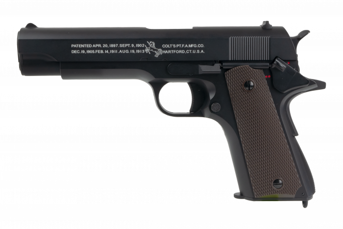 Pistol Electric Colt 1911 Black Slide Metalic Full Auto [2]
