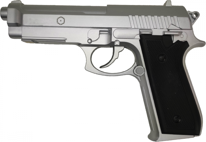 Pistol PT92 Full Metal Co2 Silver GNBB [2]