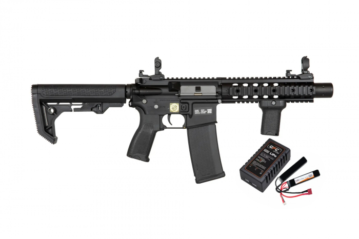 Set complet Arma asalt M4 SA-E05 EDGE + Smart charger, LiPo cu baterie si bile [2]