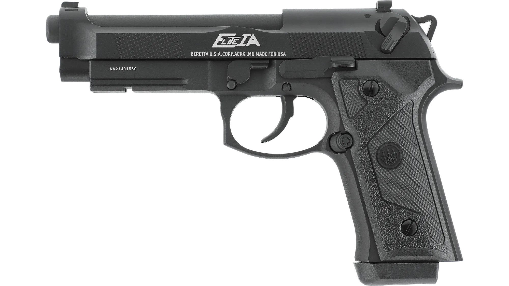 Set complet pistol airsoft Beretta Elite IA Full Metal BlowBack GreenGas + 1000 bile + Tub GreenGas + cutie de transport [2]