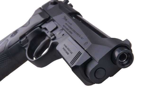Set pistol Beretta 90TWO Co2 Metall Slide GNBB + 10 capsule CO2 + 1000 bile + Cutie de transport [8]