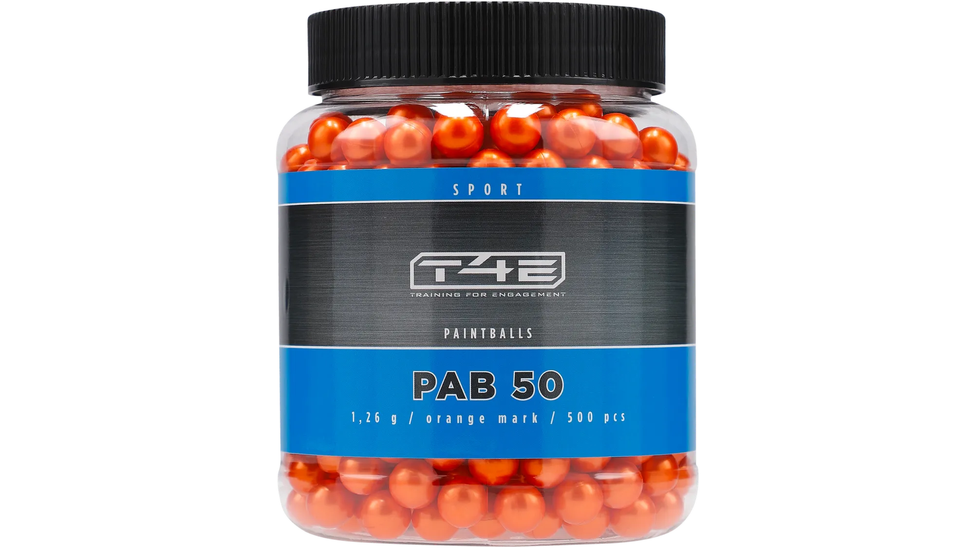 Bile Paintball cal .50 T4E Sport PAB 1.26g 500buc Orange [4]